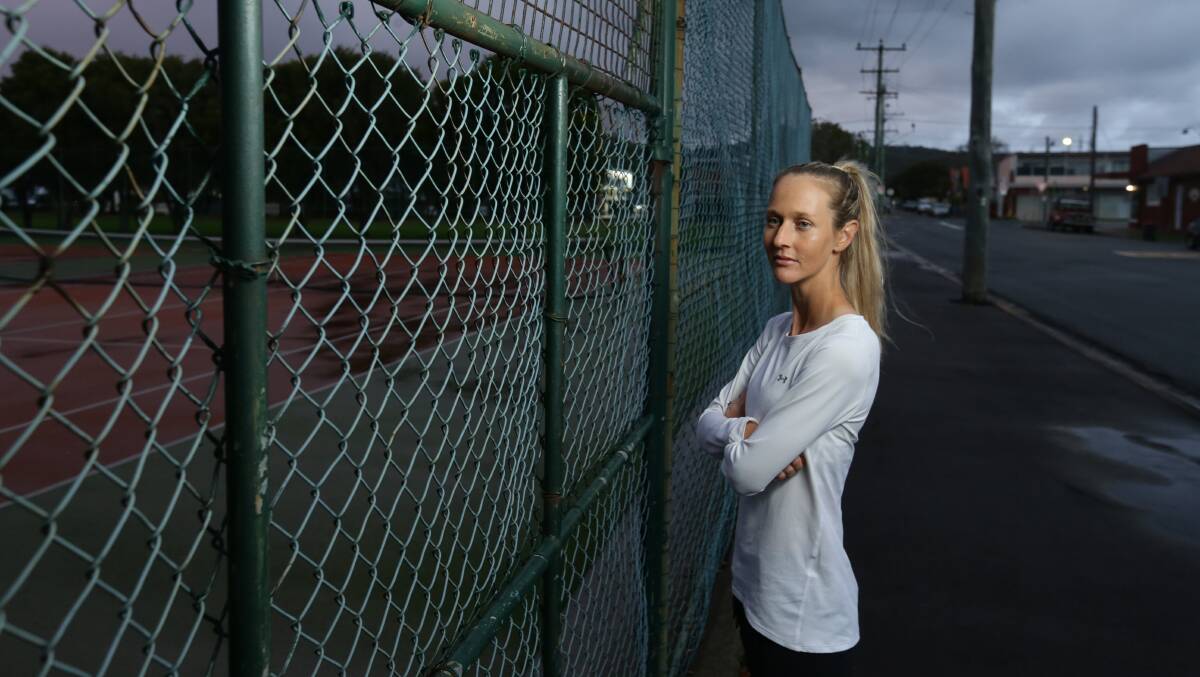 COMPLAINT: Emma Pollock outside the Adamstown courts. She joined the Newcastle tennis association board in March. Picture: Jonathan Carroll 