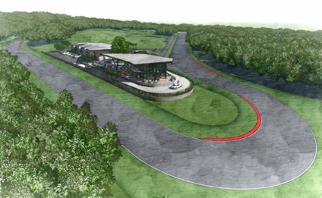 An artist's impression of the proposed "T14 Complex" at Circuit Italia.