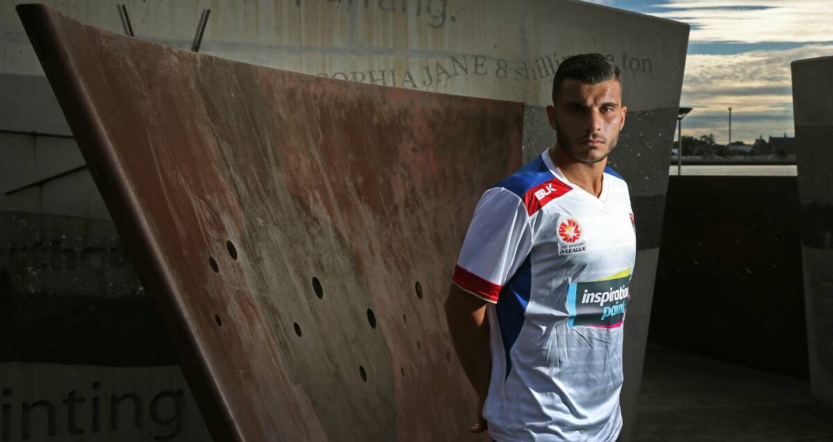 OPPORTUNITY: Andrew Nabbout after signing a two-year deal with the Jets on Tuesday. Picture: Marina Neil