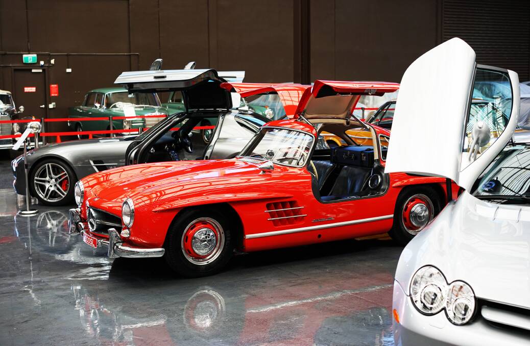 SWEET RIDE: A Mercedes 300SL, part of the Gosford Classic Cars collection.