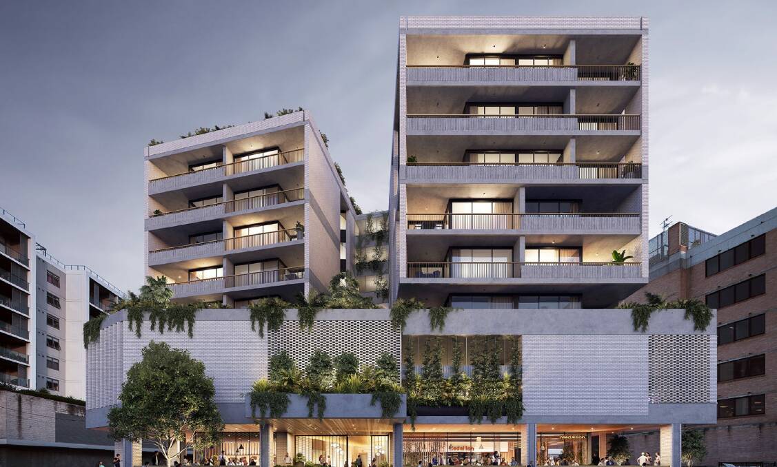 DOMA Group has started work on The Crossing, a nine-storey apartment building near Newcastle's civic precinct.