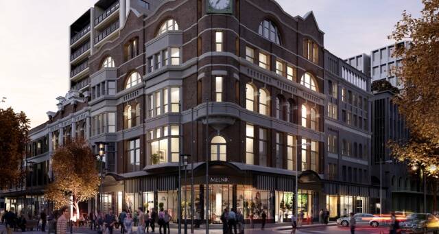 The former David Jones building will house a boutique luxury hotel.