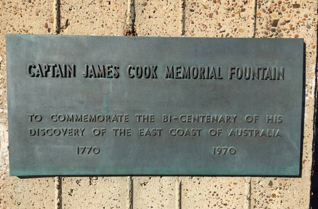 The Civic Park plaques, installed in 1970, retrospectively named the fountain after Captain Cook four years after it opened.
