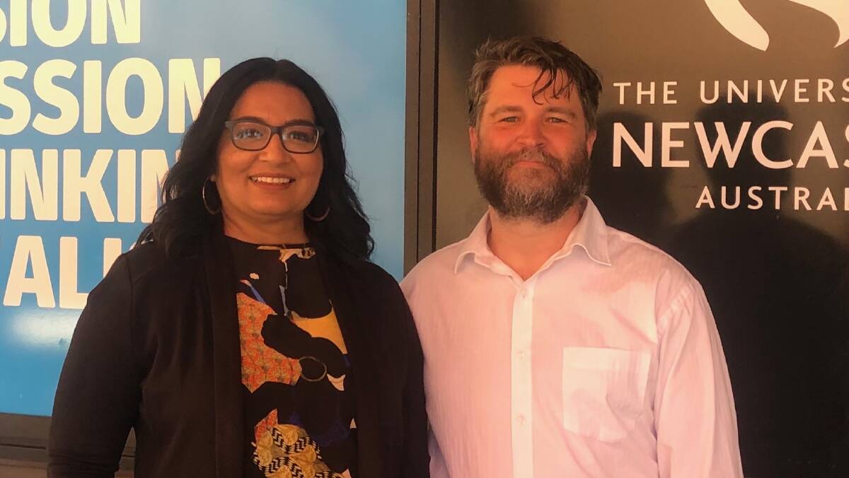 FREE FOR ALL: Mehreen Faruqi and John Mackenzie at the Greens' higher education  policy launch at NeW Space on Thursday.