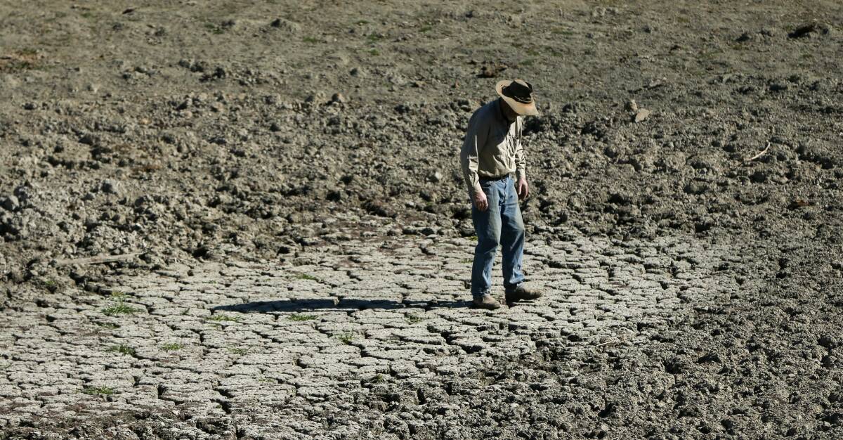 A drought-stricken farm at Gundy in the Upper Hunter. Picture: Marina Neil