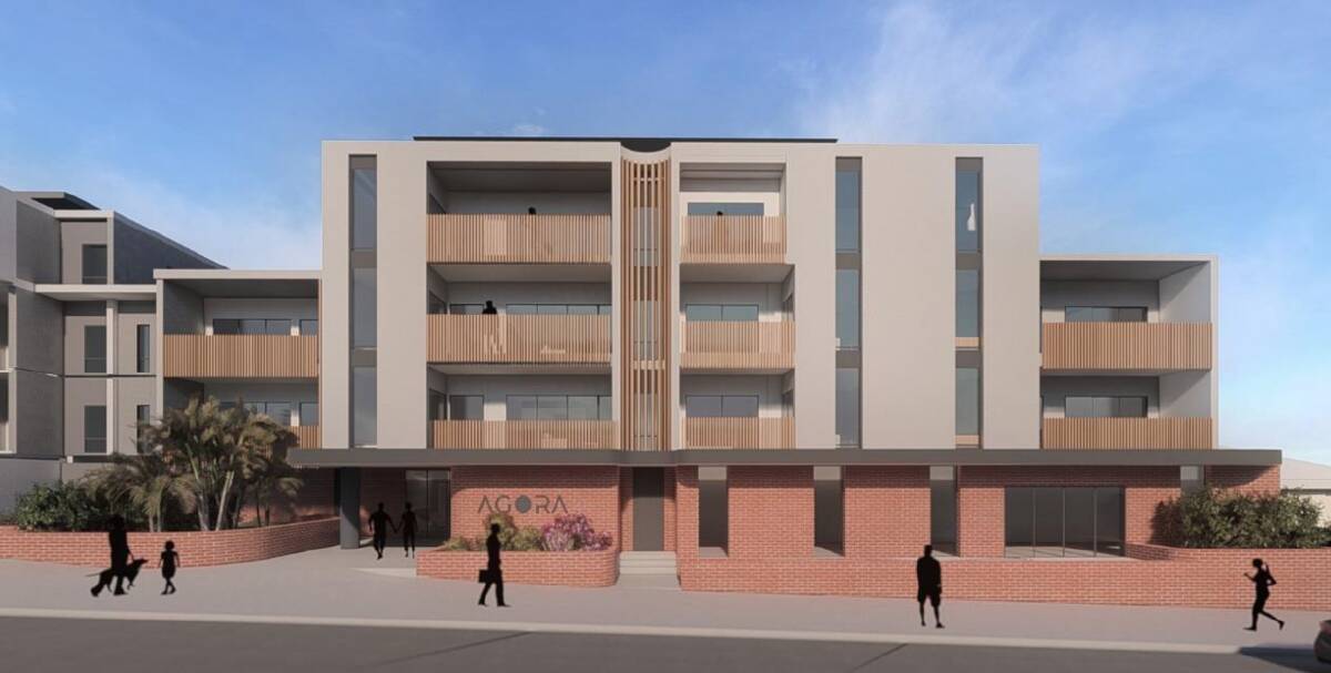 The proposed 'Agora' building in Brunker Road. Image supplied 