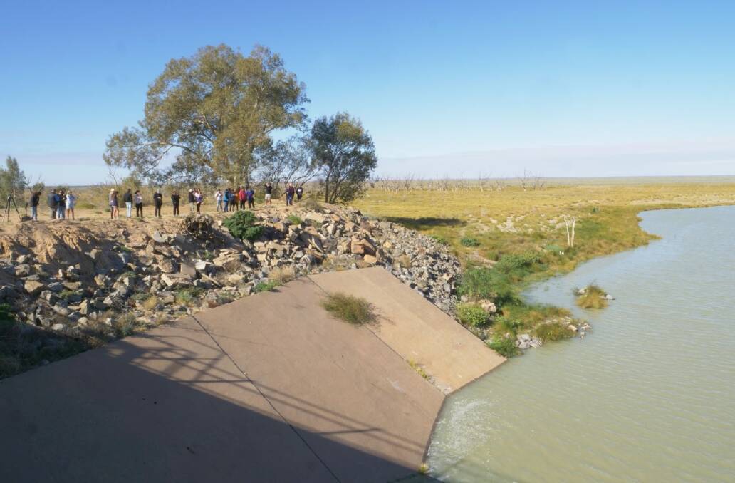 Lake Menindee is 16km long and 14km wide with a storage capacity of around 1700GL. Photo: Otis Filley