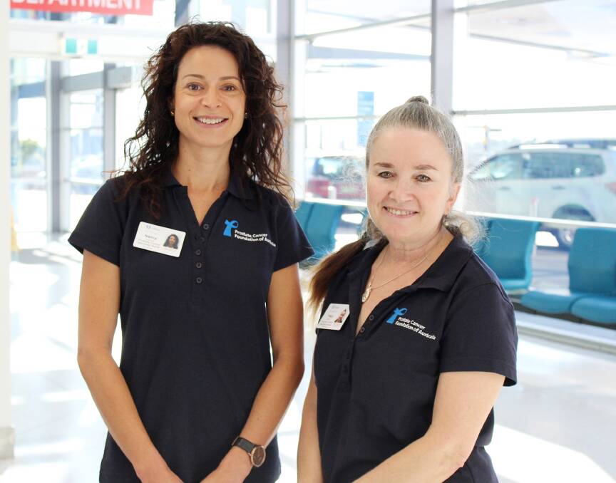 Here to help: Prostate cancer specialist nurses Nancy Consoli, left, and Tracy Scott, work out of Calvary Mater Newcastle thanks to Prostate Cancer Foundation of Australia.