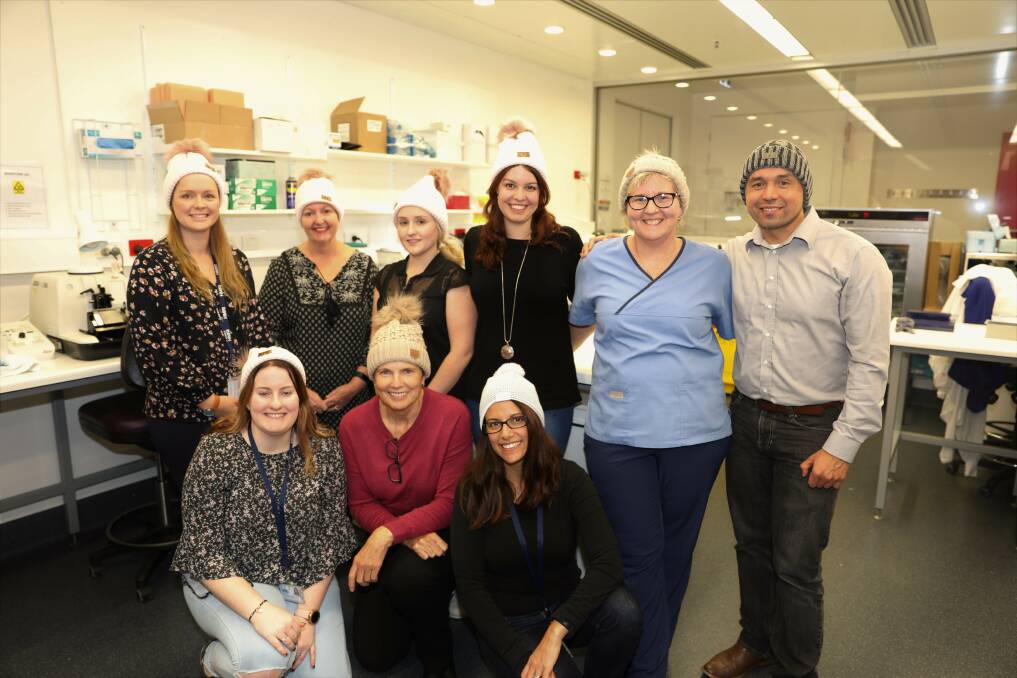 Team effort: The biobank staff at NSW Health Pathology in the John Hunter Anatomical Pathology department all played an essential role in the donation process.
