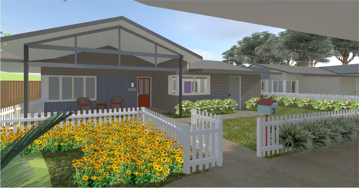 Community: An artist's impression of one of the cottages at HammondCare Cardiff, a dementia-specific, aged care village, due to open in August.