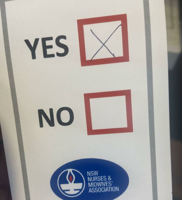 Yes: Belmont nurses voted "yes" to strike for 24 hours to protest pay offer.