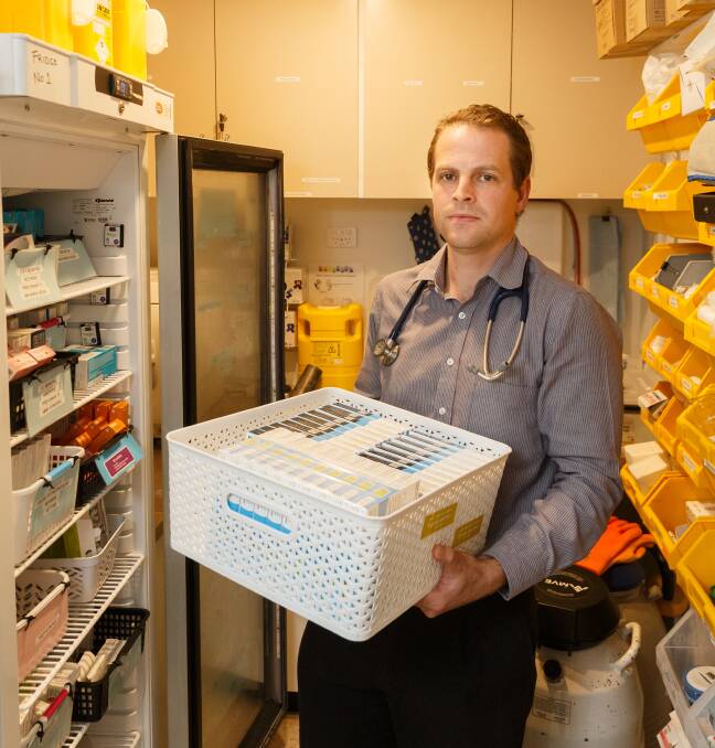Shortage: Dr Ben Seckold, of Hamilton Doctors, said some surgeries were "completely out" of the seasonal flu vaccine. Picture: Max Mason-Hubers