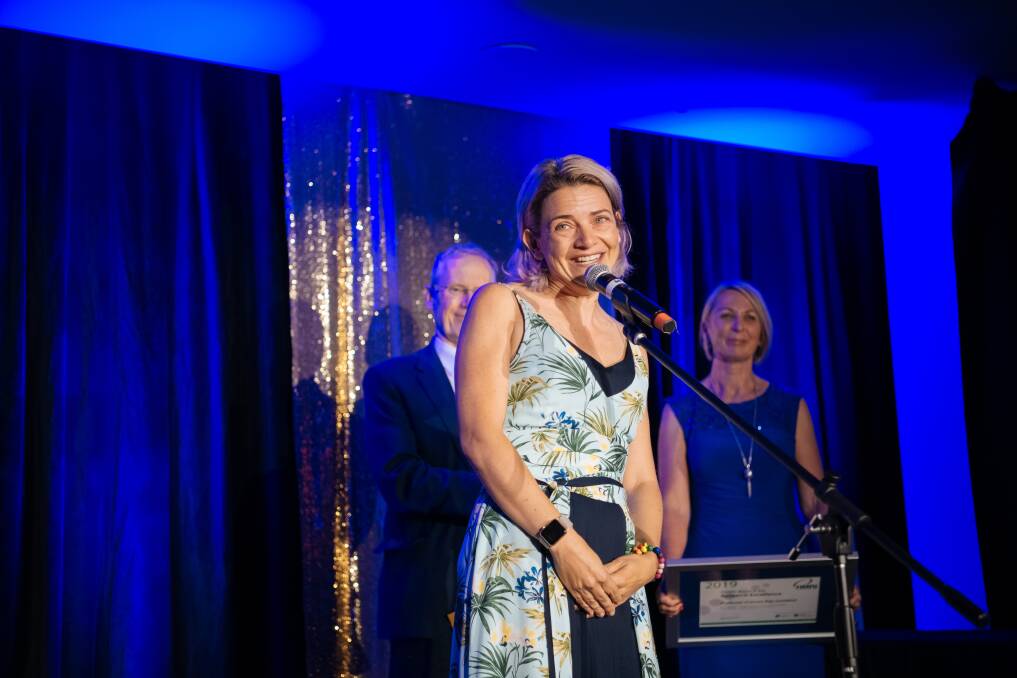 Top prize: Professor Frances Kay-Lambton was named the 2019 Researcher of the Year at the HMRI Awards Night.
