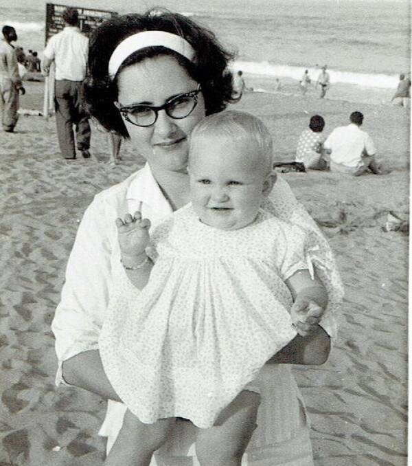 Revelation: Fiona Darroch, pictured with her mother as a baby, discovered Dr Walker was her biological father.