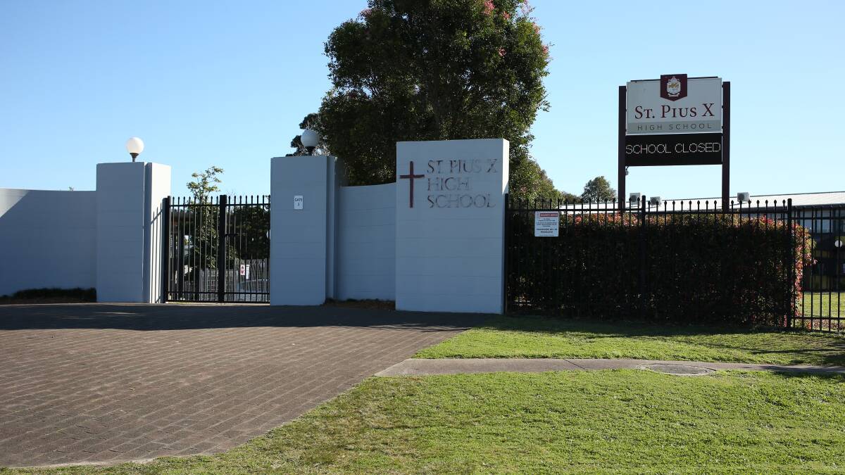 Source unknown: St Pius X in Adamstown was temporarily closed for cleaning after a student recently tested positive to COVID-19.