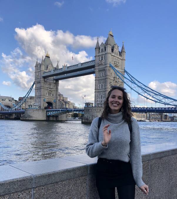 London calling: Layne Wiseman has been in the UK since December, 2019. She was teaching at a school in London until her contract ended in July. Now she says she can't get home due to the government's passenger caps on flights returning to Australia.