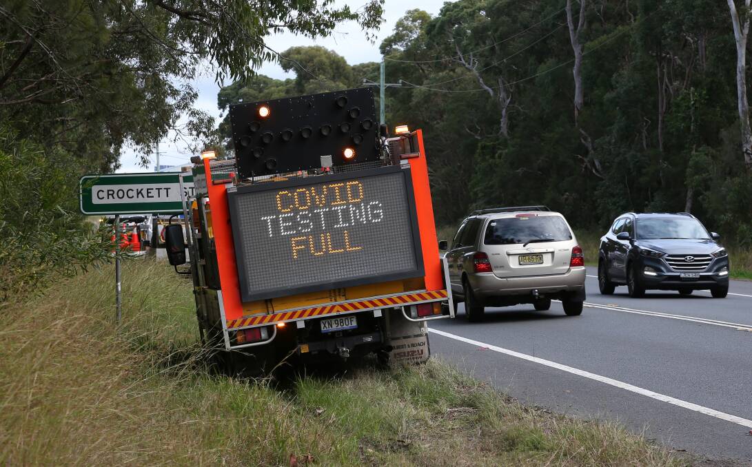 Testing patience: The high demand for COVID-19 testing following the Sydney outbreak meant most clinics across the Hunter reached capacity on Monday. Picture: Simone De Peak