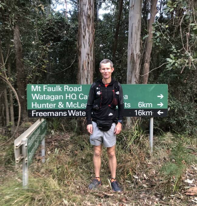 Long haul: At 7pm on Friday, Gary Brown will set off on a 168 kilometre run in the Blue Mountains to raise money for Kwila Rehab at Hexham. He wants to support others trying to overcome a drug addiction.