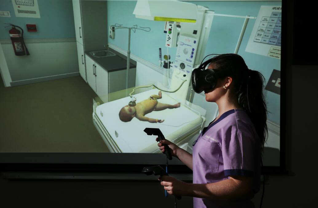 Virtual reality gives UON midwifery students chance to practice on virtual  babies, rather than real ones | PHOTOS | VIDEO | Newcastle Herald |  Newcastle, NSW