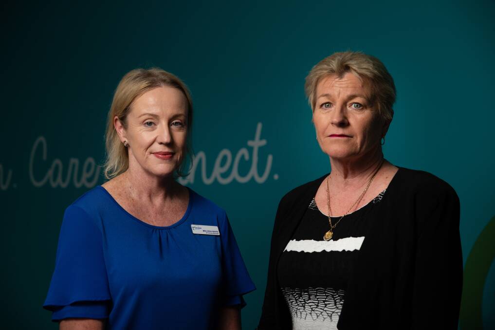 Funds: GP Access operations manager Melissa Ward and Hunter Primary Care chief Brenda Ryan, right, said they had hoped they wouldn't be in a situation where they would have to close a GP Access clinic. Picture: Marina Neil