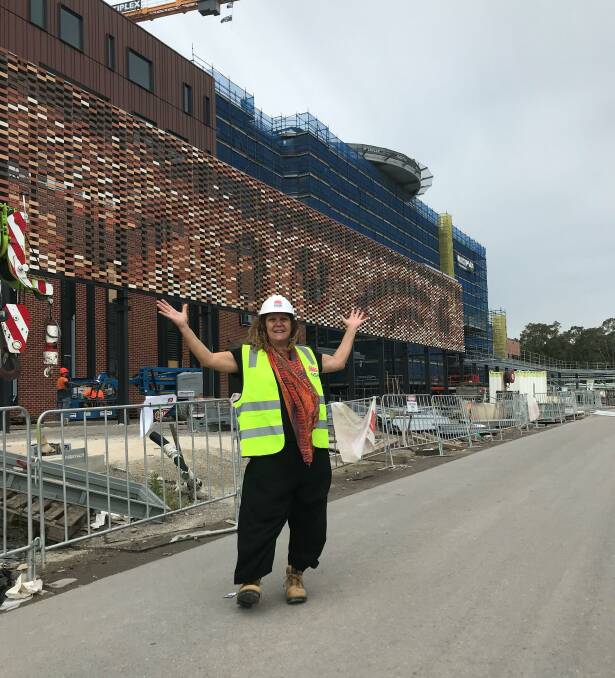Artist: Saretta Fielding saw her vision coming to life at the new Maitland Hospital development