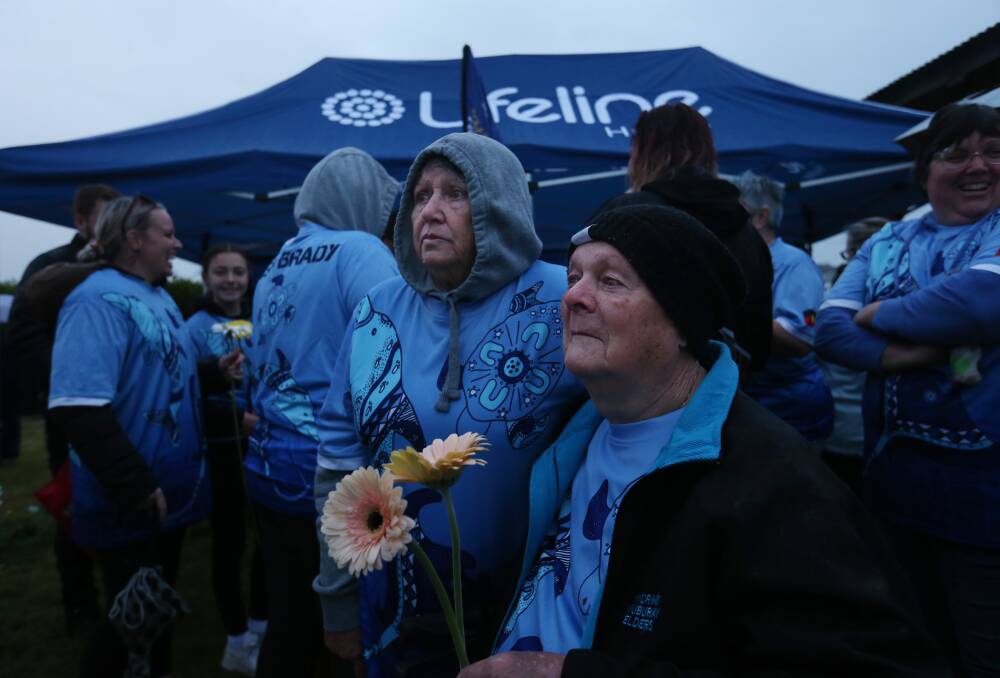 Fran and Denis Flaus at Lifeline's World Suicide Prevention Day Walk to remember their grandson, Brady, who lost his life to suicide when he was 14 years old. Pictures by Simone De Peak