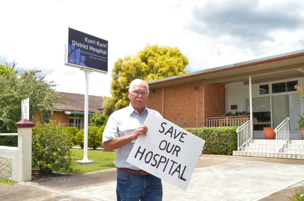Petition: Cessnock councillor Rod Doherty is one of several community members concerned enough about the future of Kurri Kurri Hospital and its services to launch an e-petition. Picture: Krystal Sellars