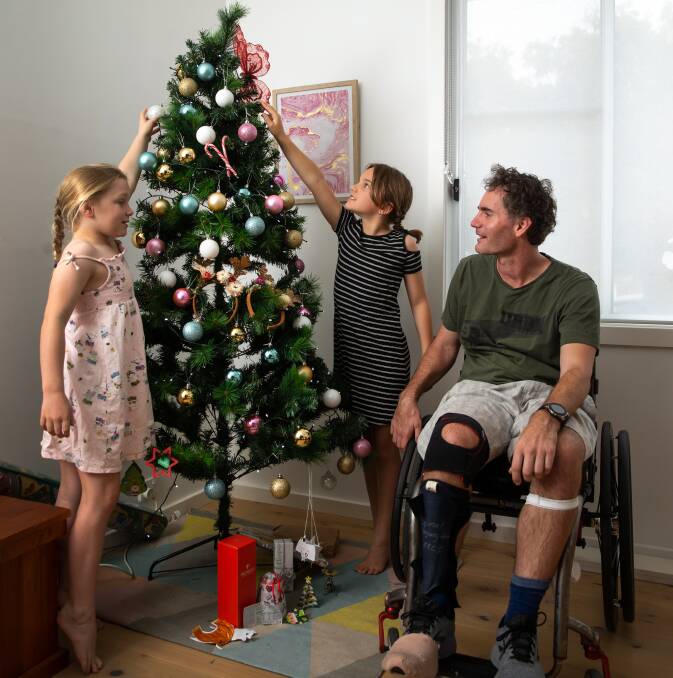 'I'll be home for Christmas': Father Chris Apps finally returns home after traumatic mountain bike accident