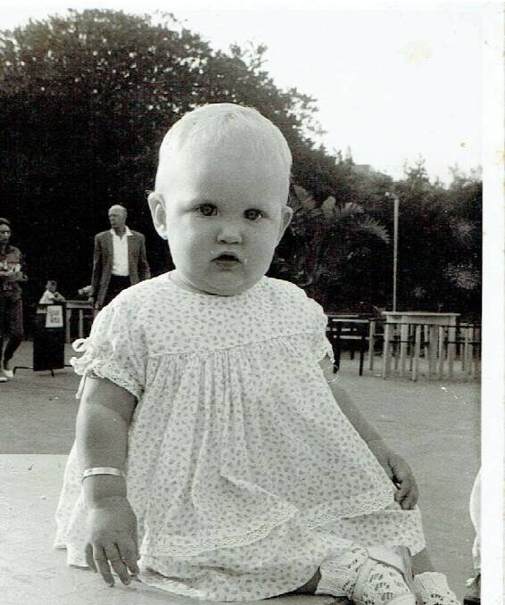 Fiona Darroch as a baby.