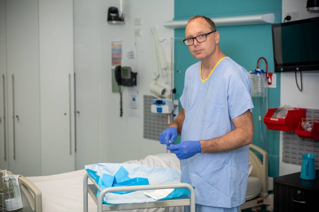 Simple solution: Professor Brett Mitchell's research into the use of antiseptics prior to catheter insertion will help patients as well as save health services money.