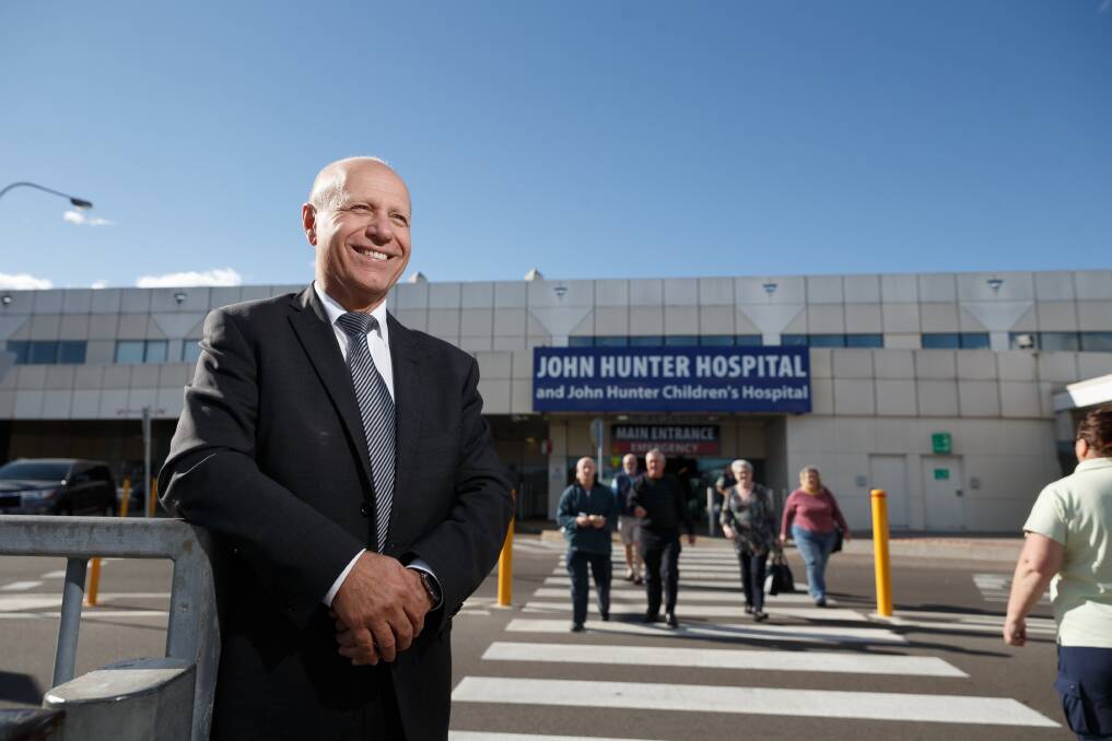 We're excited: Hunter New England Health chief executive Michael DiRienzo said the John Hunter Hospital redevelopment would have a focus on improved critical care to meet growing demand. Picture: Max Mason-Hubers
