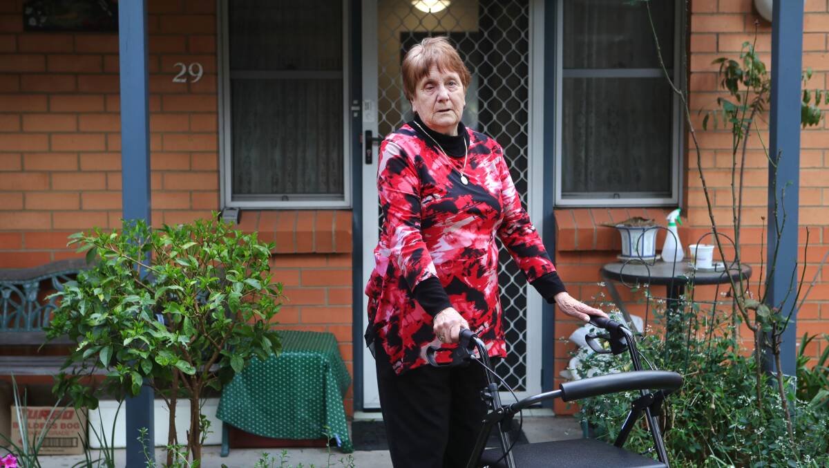 Margaret Zimmermann gets to see her daughter for a few hours on Fridays, but is losing motivation each day with anxiety and fatigue setting in due to isolation in a one-bedroom flat. Picture: Sylvia Liber