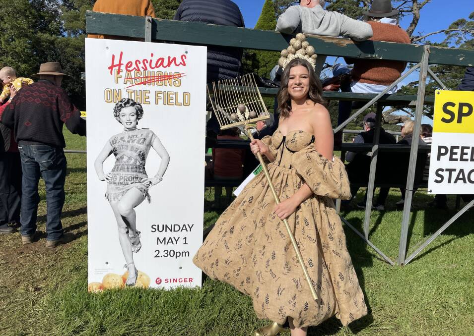 "I had a really fun time making this and coming up with ways to incorporate the potato theme into the outfit," says Rachael Price of Calderwood. Picture: Briannah Devlin