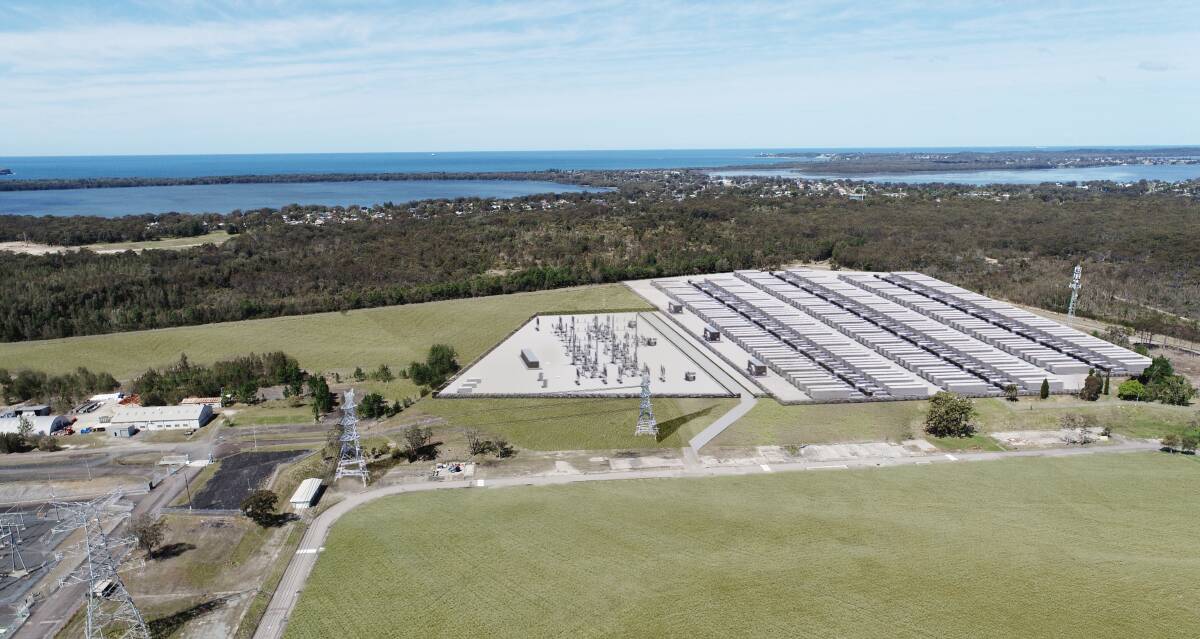 Artist's impression of the Waratah Super Battery. Image NSW Energy Co. 