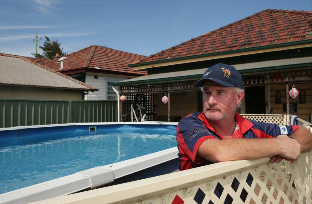 Adam Lowe discovered an old gas holder under his property in 2016 when he was installing a pool. Picture: Simone De Peak 