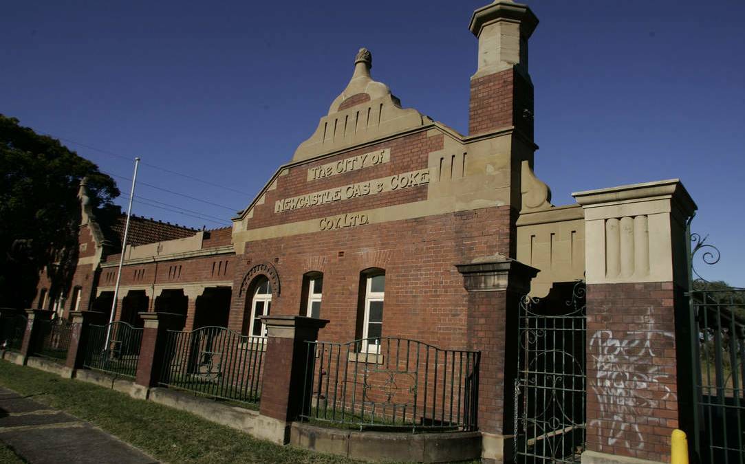Industrial relic: The former Newcastle Gasworks administration building will be protected as part of the works to remediate the site to point where it can be used for commercial and industrial purposes.