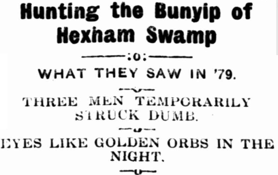 Hunting the Bunyip of Hexham Swamp, The Don Dorrigo Gazette March 25, 1925 Transcribed from 1925 P. 3. 