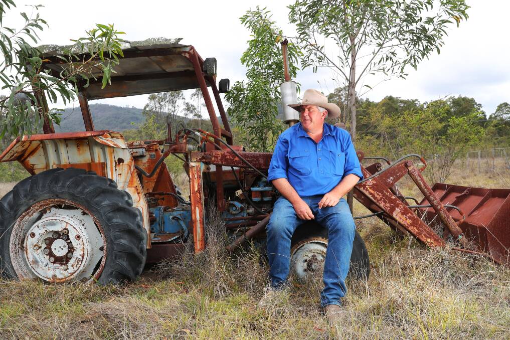 Mark Clifton at his property outside of Muswellbrook. Picture by Peter Lorimer.