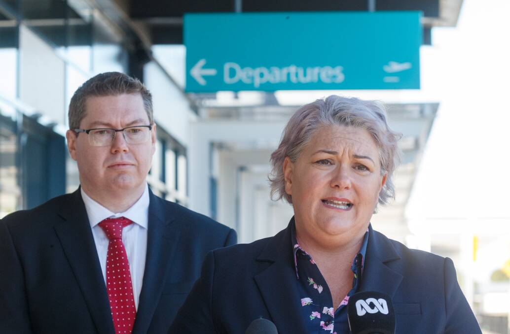 Taking stock: Paterson MP Meryl Swanson with Shortland MP Pat Conroy. Ms Swanson said the party needed to take heed of the by-election result. 