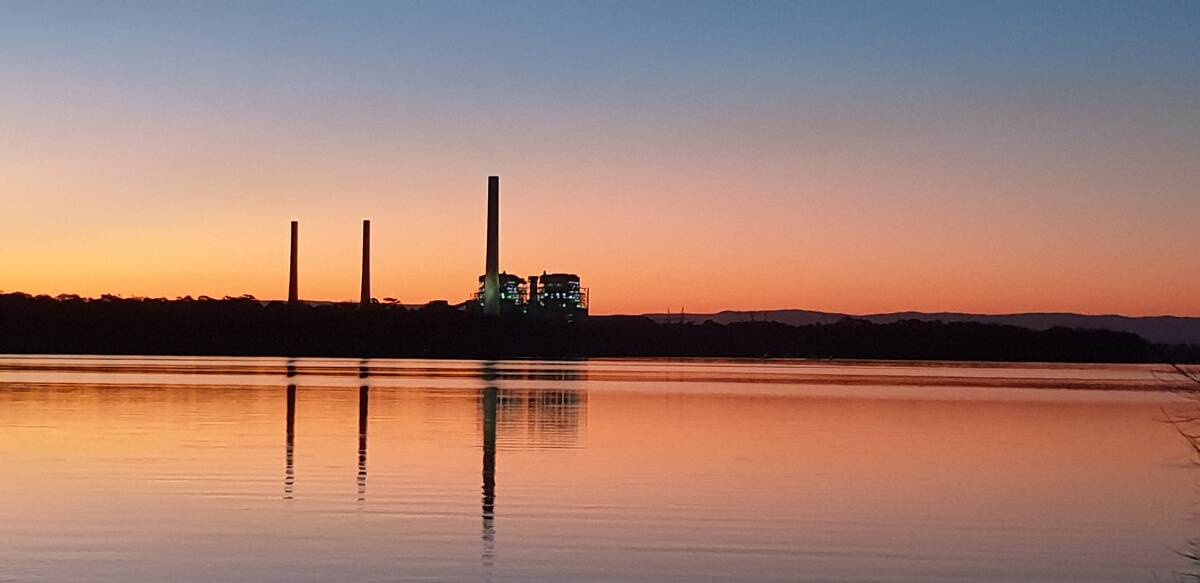 Vales Point Power Station at sunset. Source: Delta Electricity