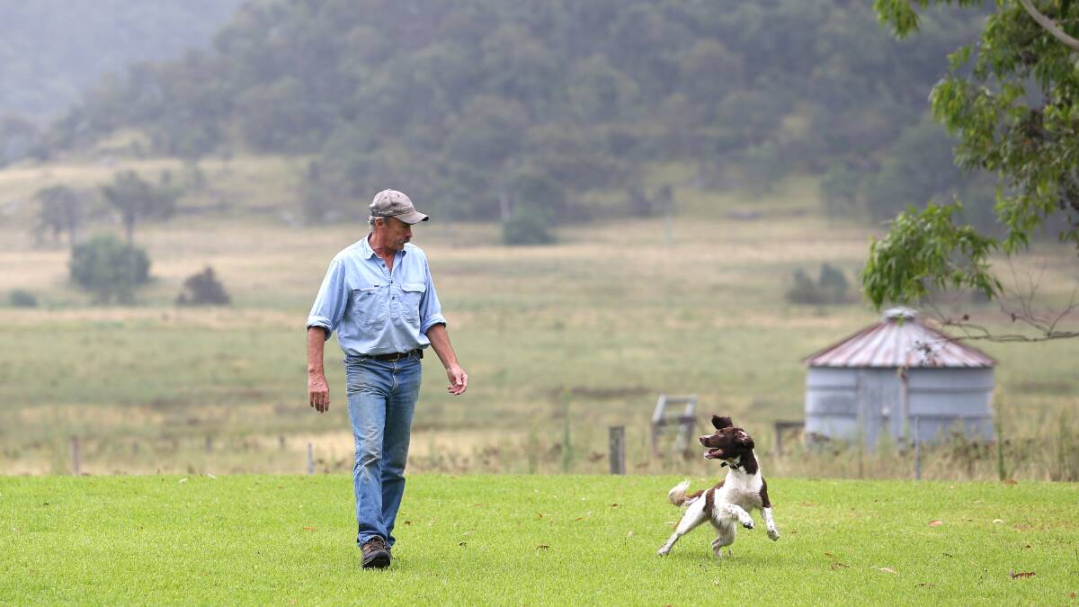 Future focused: Michael White at his Wybong property outside of Muswellbrook. Picture: Peter Lorimer 