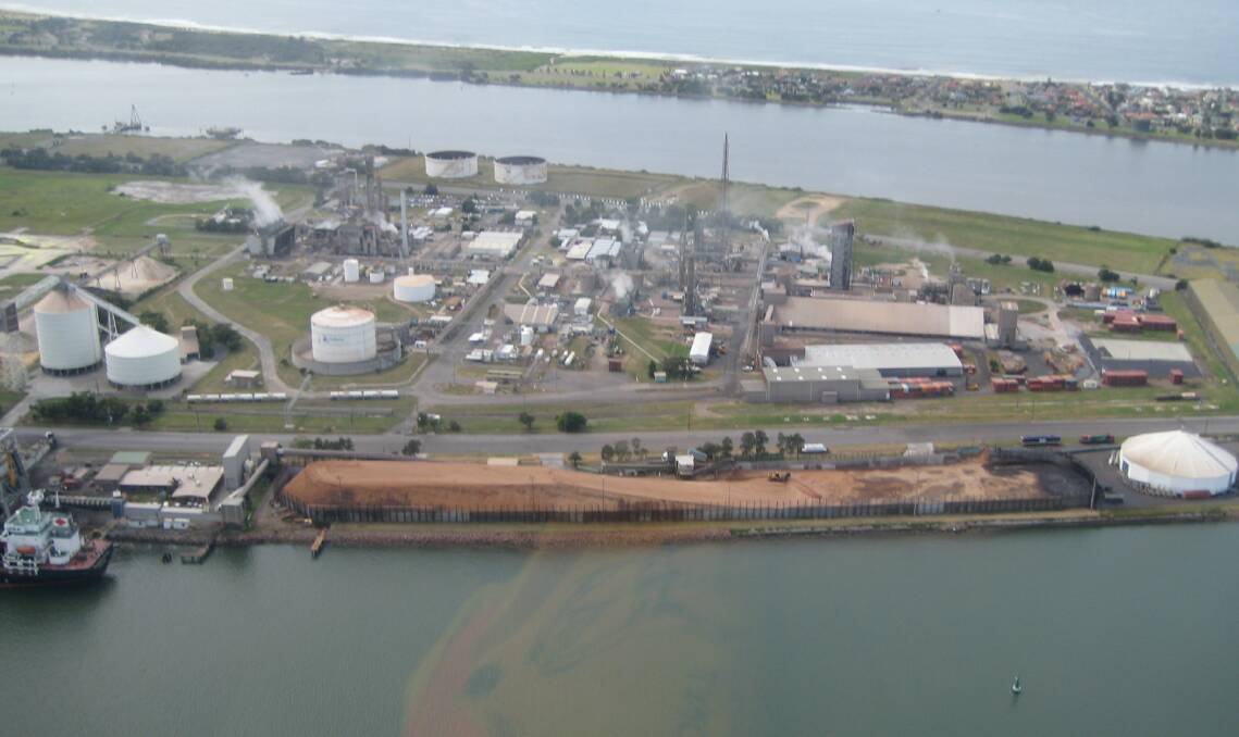 Newcastle woodchip export terminal in 2008.