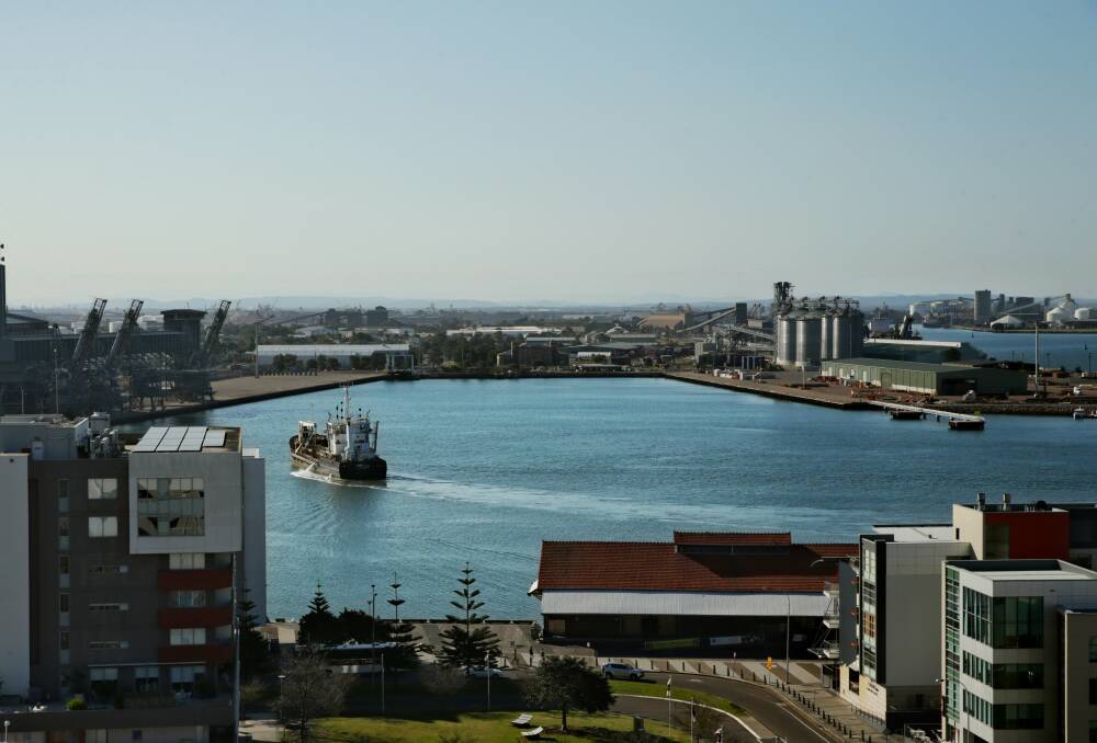 Green port: The Port of Newcastle plans to move to 100 per cent renewable energy next year. 