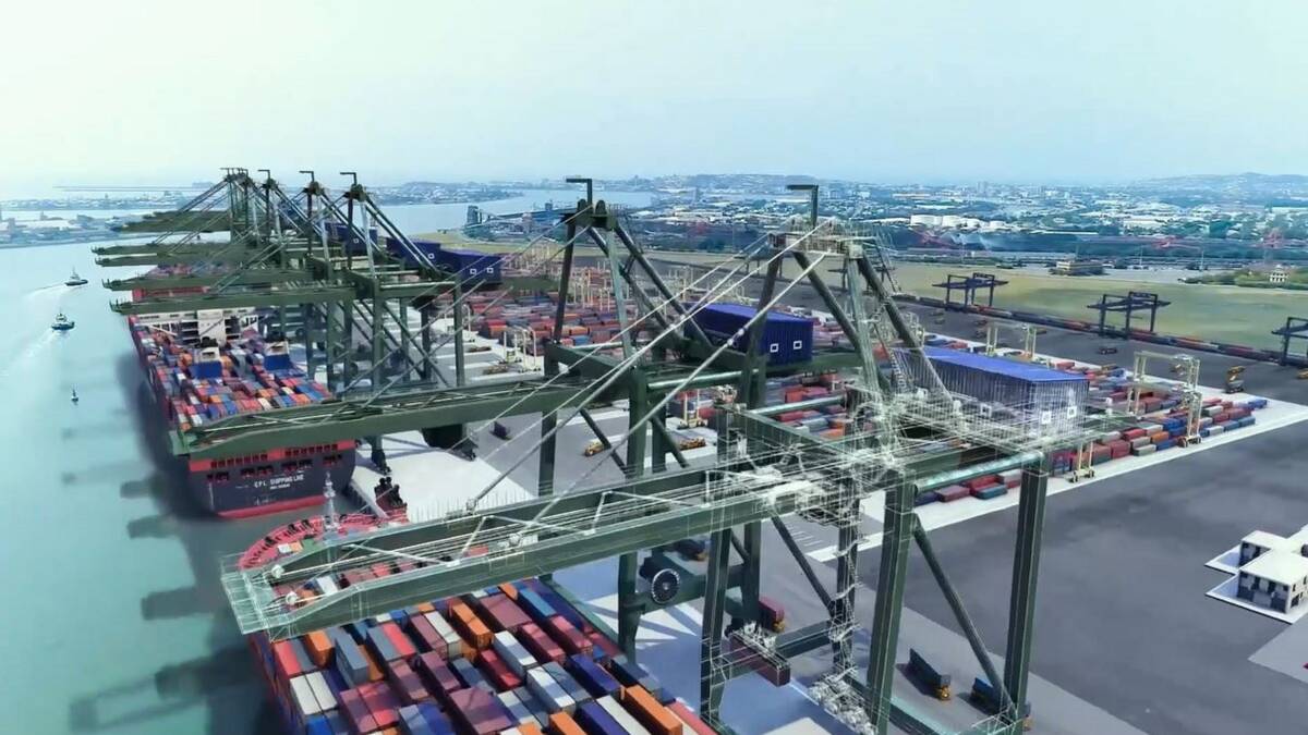 Transformative: A screenshot from the recently launched Future Uncontained website. Port of Newcastle says the project would help diversify the Hunter's economy. 