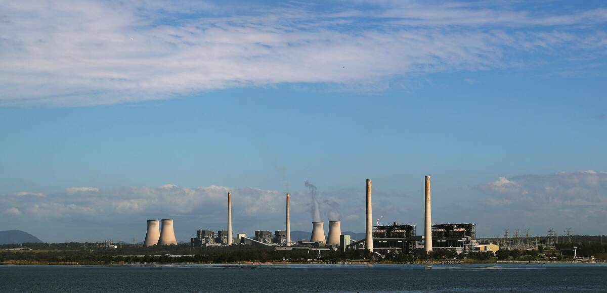 Looking towards Bayswater and Liddell power stations from across Lake Liddell. Picture by Peter Lorimer. 