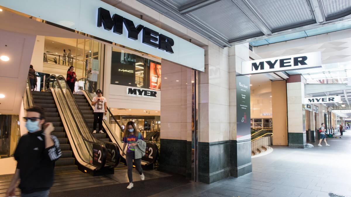 Shut down: Myer has temporarily closed its Hunter and Central Coast stores. The move has resulted in hundreds of job losses in the two regions. 