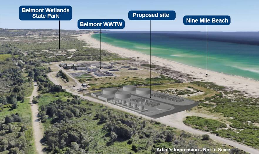 Possible expansion: The proposed Belmont desalination could be expanded under plans to improve the Lower Hunter's water security