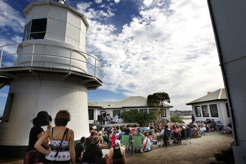 Short and Sweet by the Sea outdoor theatre experience at Nobbys lighthouse February 2012.  Picture: Dean Osland