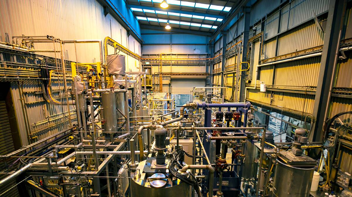 MCi Carbon's Pilot Plant in Newcastle.