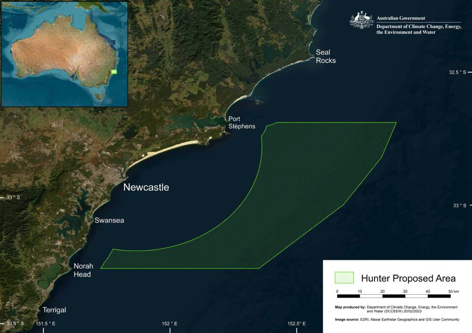 See where the Hunter's offshore project will be built